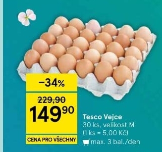 Vejce M Tesco