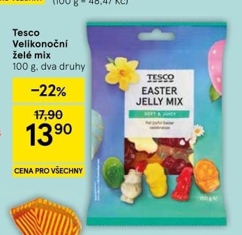 Želé bonbony Tesco