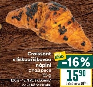 Croissant s náplní