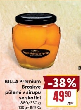 Kompot broskve Billa Premium