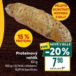 Rohlík proteinový