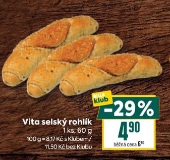 Rohlík Vita selský