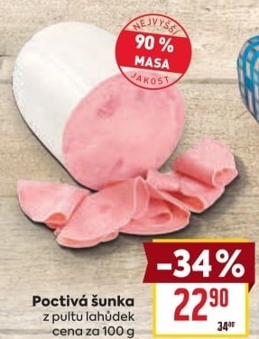 Šunka poctivá nejvyšší jakosti