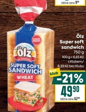 Toustový chléb Sandwich Soft Ölz