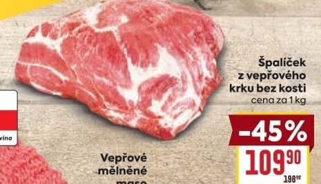 Vepřový krk bez kosti