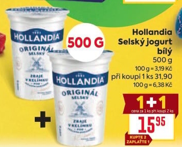 Bílý jogurt selský Hollandia