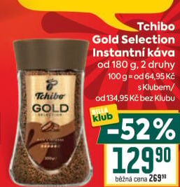 Instantní káva Tchibo Gold Selection