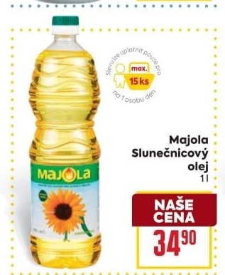 Slunečnicový olej Majola