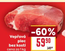 Vepřová plec bez kosti