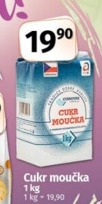 Cukr moučka Cukrovar Vrbátky