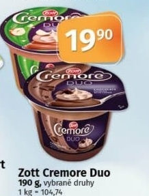 Dezert Cremore Duo Zott