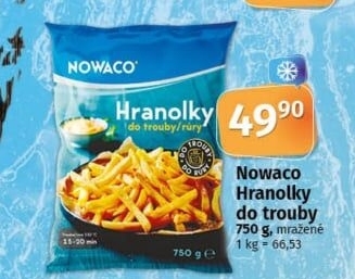 Hranolky mražené Nowaco