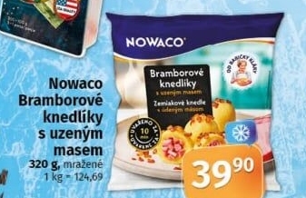 Knedlíky bramborové s uzeným masem mražené Dobroty babičky Kláry