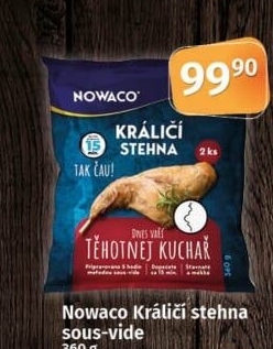 Králičí stehna Sous vide Těhotnej kuchař Nowaco
