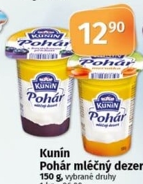 Mléčný Pohár Mlékárna Kunín