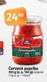 Paprika červená Dle Gusta