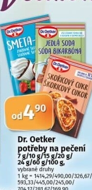 Přísady na pečení Dr. Oetker