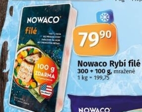 Rybí filé mražené Nowaco