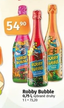 Sekt nealkoholický dětský Robby Bubble