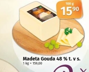 Sýr Gouda 48% Madeta