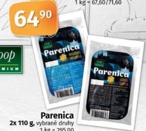 Sýr Parenica Coop Premium