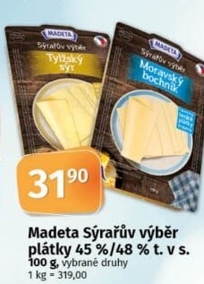 Sýr Sýrařův výběr Madeta