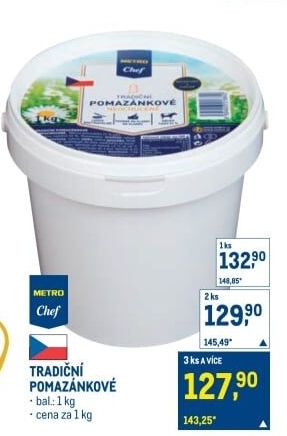 Tradiční pomazánkové Metro Chef