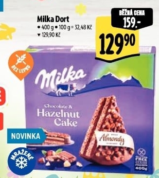 Dort bez lepku mražený Milka