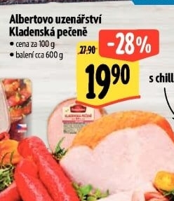 Kladenská pečeně Albertovo uzenářství