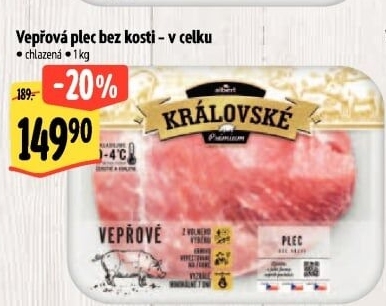 Královská vepřová plec bez kosti Premium Albert