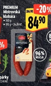 Mistrovská klobása Premium Albertovo uzenářství