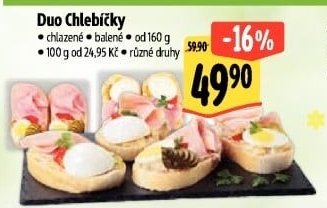 Obložený chlebíček