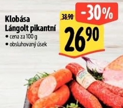 Pikantní klobása Lángolt
