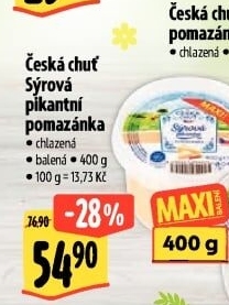 Pikantní sýrová pomazánka Česká chuť