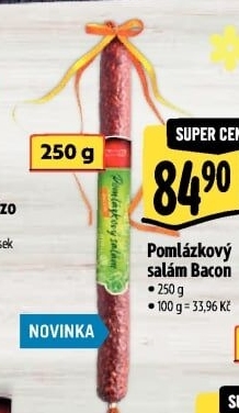 Pomlázkový salám Bacon Kmotr
