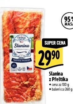 Slanina Přeštické prasátko Česká chuť