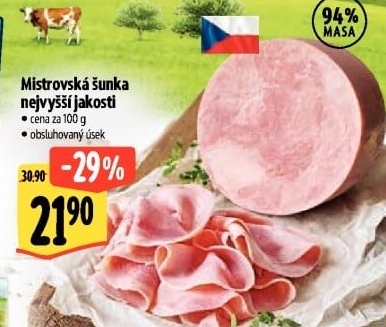 Šunka vepřová Mistrovská nejvyšší jakosti Česká chuť