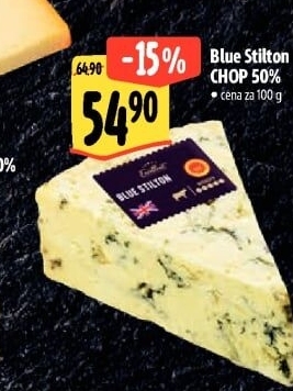 Sýr Blue Stilton CHOP 50% Albert Excellent