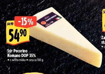 Sýr Pecorino Romano DOP 32% Albert Excellent