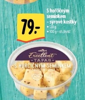 Tapas sýrové kostky s hořčičným semínkem Albert Excellent