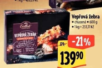Vepřová žebra Sous vide Albert Excellent