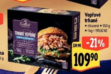 Vepřové trhané maso Sous vide Albert Excellent