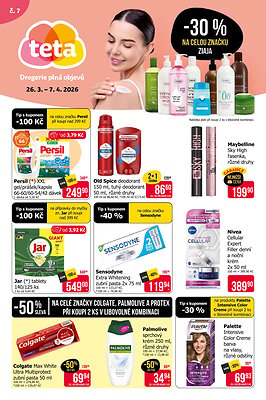 akční leták Teta drogerie 26.3.2026-7.4.2026