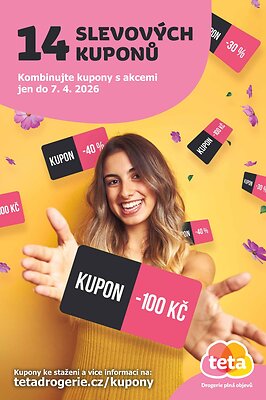 akční leták Teta drogerie 26.3.2026-7.4.2026