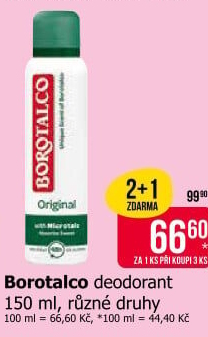 Deodorant sprej Borotalco
