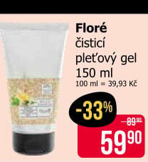 Gel pleťový čistící Floré