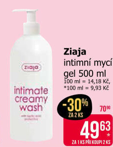 Intimní mycí gel Ziaja