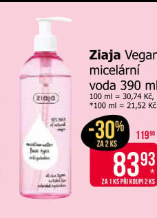 Micelární voda Ziaja