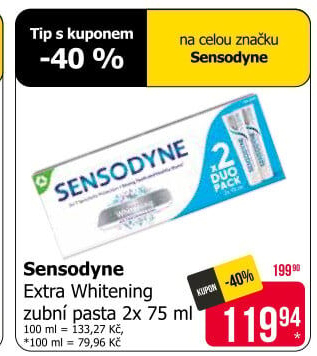 Pasta na zuby Extra Whitening Sensodyne