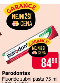 Pasta na zuby Fluoride Parodontax